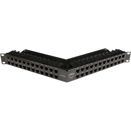Siemon 48-PORT PANEL 110-MOD 8W8P UTP, T568A/B CAT6A Z-MAX SERIES Z6A-PNL-U48K