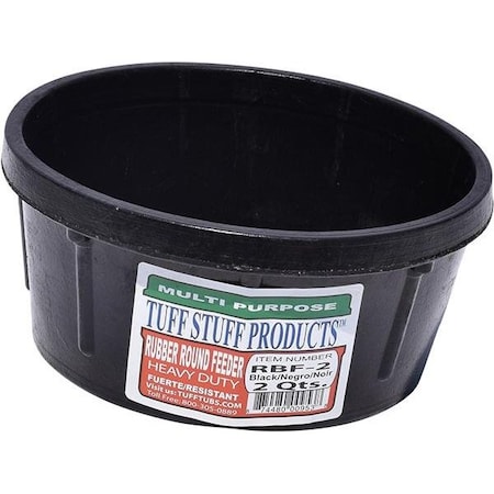 Tuff Stuff Prods RUBBER ROUND FEEDER 2 QTS RBF-2