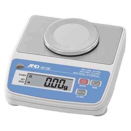 A&D Compact Scale, 120g x 0.01g HT-120