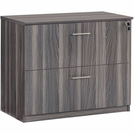 Mayline 36" W Lateral File Cabinet, Gray Steel MVLFLGS