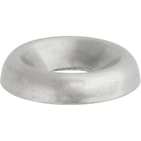 Auveco #6 Countersunk Finishing Washer Nickel On Brass, 1000PK 7615