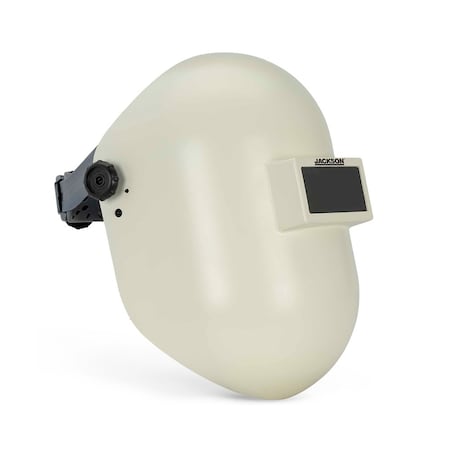 Jackson Safety Welding Helmet, Ratchet, Fiberglass, White 14321