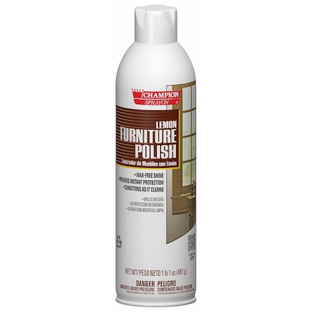Chase Products Aerosol Furniture Polish 17 oz Lemon Scent 438-5136