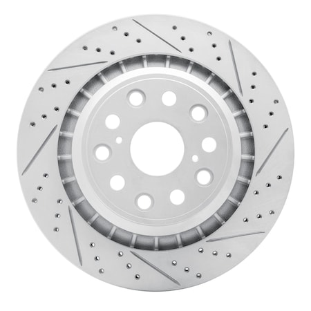 Dynamic Friction Co DFC Geoperformance Rotor - Drilled and Slotted 830-75022D