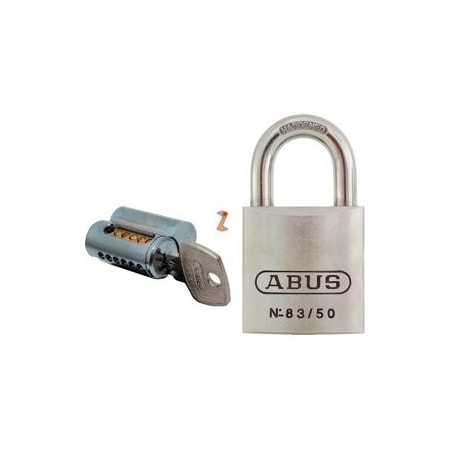 Abus Lock Co Chrome Plated Brass Padlock- Schalge Keyway 83/50-300-OB