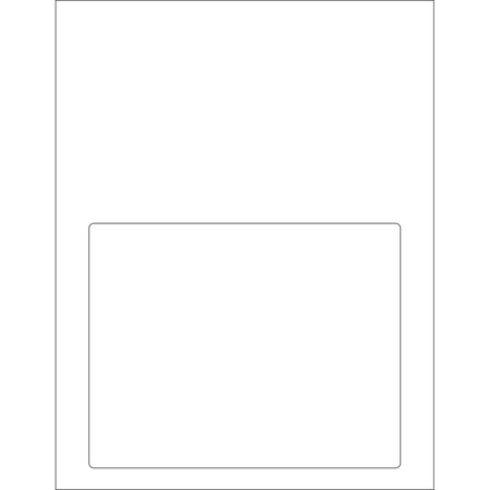 Tape Logic 7 1/2 x 5 1/8in Integrated White Laser Labels, 100PK LLI401