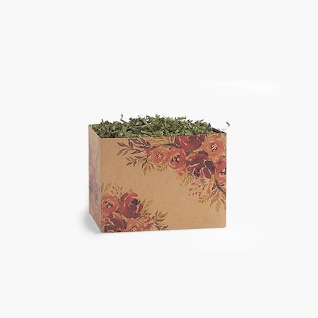 Nashville Wraps Romantic Blooms Basket Boxes, Small, 6.75x4x5, 6PK RBLS