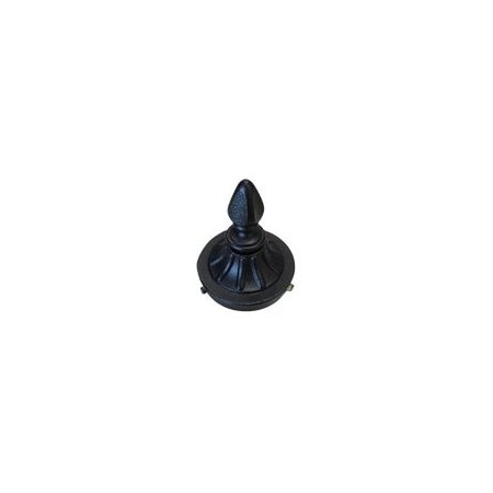 Hadco 3 in Post Mounting Adapter for Outdoor Fixtures, Black PC13-3BLK