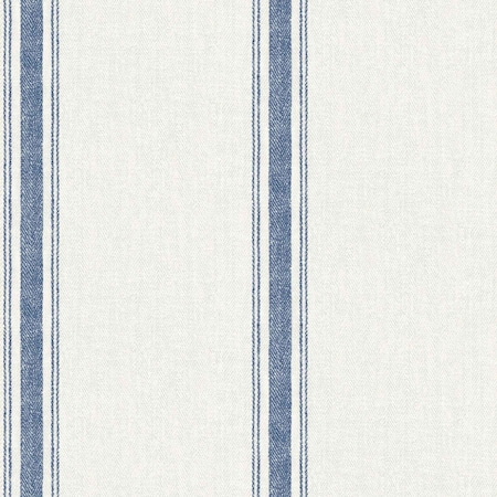Chesapeake Linette Blue Fabric Stripe Wallpaper 3115-12462