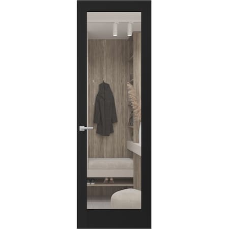 Sartodoors Hidden Door, Lucia 2166 Matte Black Concealed Metal Frame 36 x 80 Right-hand Outswing LUCIA2166MF-BLK-36x80-RH-O
