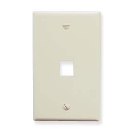 Icc FACE-1-AL 1 Port Faceplate - Almond ICC-FACE-1-AL