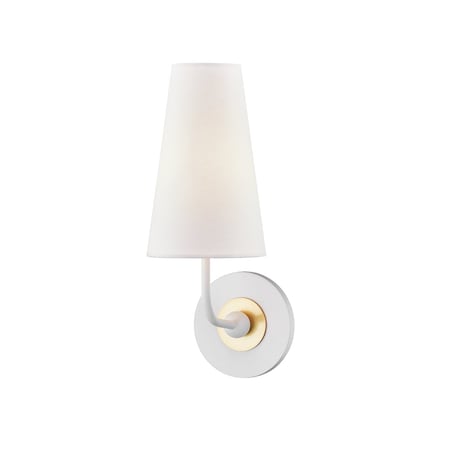 Mitzi Merri 1 Light Wall Sconce 24.5 In. Aged Brass/Soft Off White H318101-AGB/WH