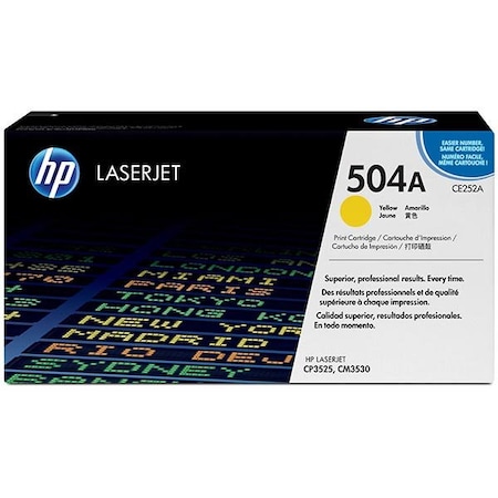 Hp 504A (CE252A) Yellow Original LaserJet Toner Cartridge (7,000 Yield) CE252A