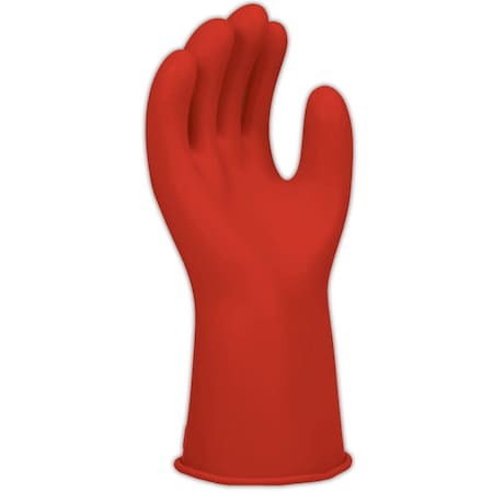 Salisbury E011 11 Class 0 Red Rubber Linemen'S Electrical Gloves, 10, PR E011R-10