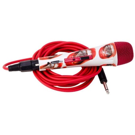 Jammin Pro LOVE MOUTH Style Unidirectional Dynamic Microphone w/XLR Jack Cable & Karaoke Software MIC004