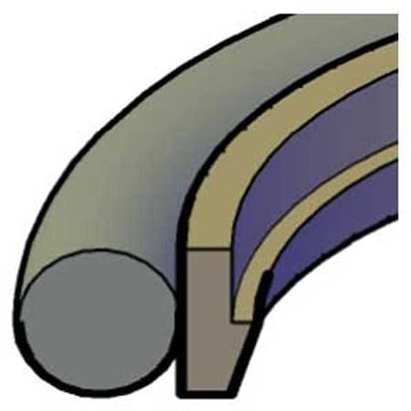 Hercules Sealing Products MKR-45X57.6X4V, BR-TFE/FKM-45.00x57.60x4.004.20, BUFFER RINGS MKR-45X57.6X4V