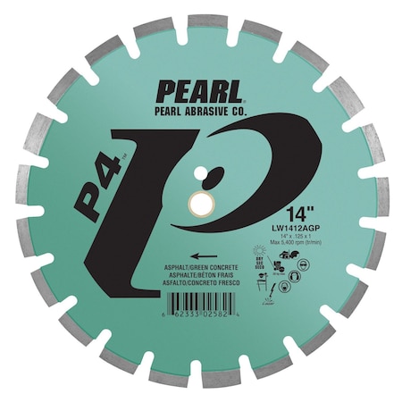 Pearl P4 Asphalt and Green Concrete Blade 14 x .125 x 1, 20mm LW1412AGP