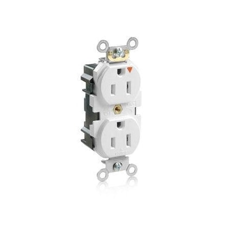 Leviton Straight Blade Receptacle, 5-15R, 15 A, 125V AC, Isolated Ground MT562-IGW