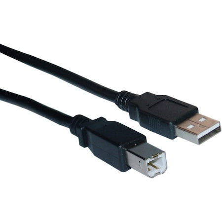 Cable Wholesale CableWholesale 10U2-02215BK USB 2.0 Printer-Device Cable  Black  Type A Male to Type B Male  15 foot 10U2-02215BK