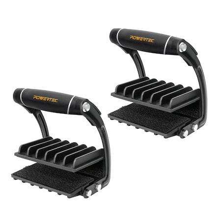 Powertec Panel Carrier, One-Handed Lifting Tool w/ 100 lbs Capacity, Adjusting Clamp Up to 1 Thick, 2 PK 72086-P2N