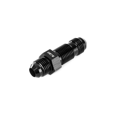 Hps Performance Straight -10 AN Male to Male Bulkhead Adapter, Aluminum, Black AN832-10