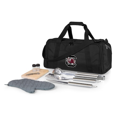 Picnic Time Family Of Brands NCAA South Carolina Gamecocks BBQ Kit Grill Set & Cooler, BBQ Accessories 757-06-175-524-0