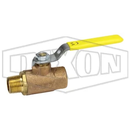 Dixon Ball Valve, 1/2 in Nominal, MNPT x FNPT End Style, Bronze Body, Full Port, RTFE Seat/Stuffing Box Ri BMV50