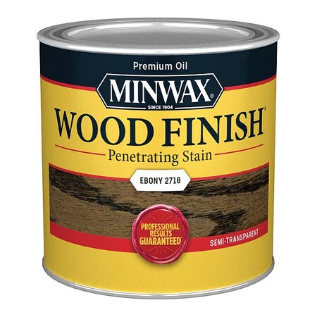 Minwax Wood Stain, 0.5 pt, Ebony 227184444