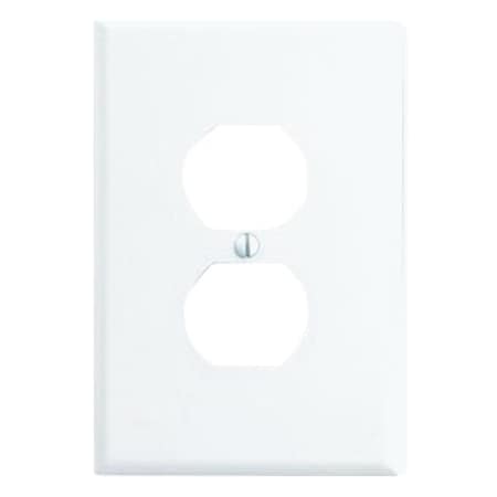 Leviton WallPlate, DuplexOutlet, White, Plastic 88103