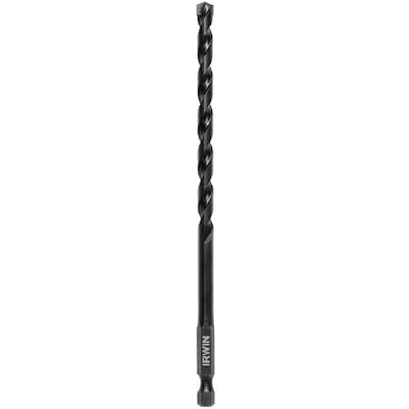 Irwin Impact Drill Bit, 14 in Dia, 6 in OAL, 1Flute, 14 in Dia Shank, Hex Shank 1870547