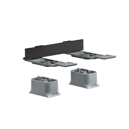 Axor Universal SoftSquare Adapter Set in Matte Black 42870670