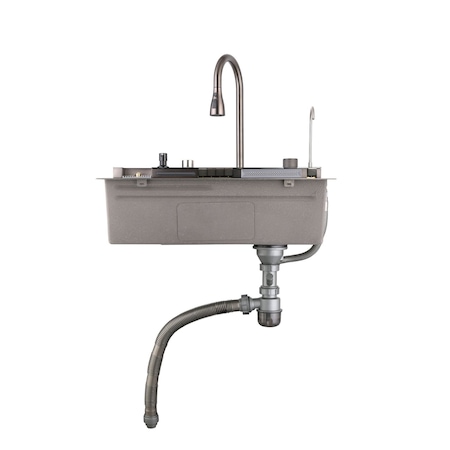 Wrightmaster 29.5 in. Drop-In Single Bowl Black Stainless Steel Kitchen Sink with Drain and Cutting Board ZOR-BL06-301808