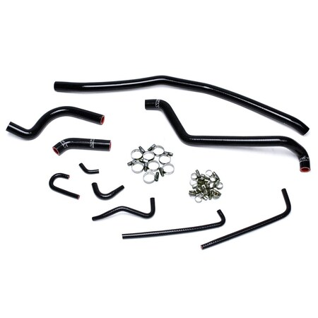 Hps Performance High Temp Reinforced Silicone Radiator Coolant Hose Kit, Black, 57-1504-BLK