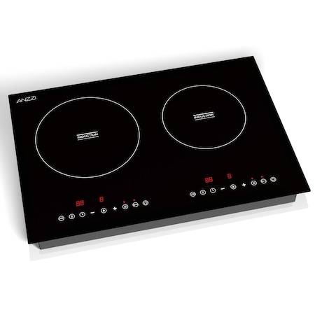 Anzzi 20in Induction Cooktop in Black, 2 Zones, Auto Shut-Off & Child Safety Lock AZ-CKTID01