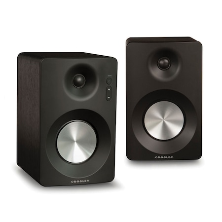 Crosley Radio S100 Stereo Powered Bluetooth Speakers S100A-BK