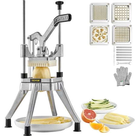 Vevor Commercial Chopper Commercial Vegetable Chopper with 4 Blades Fruits Dicer QTJ-J002X