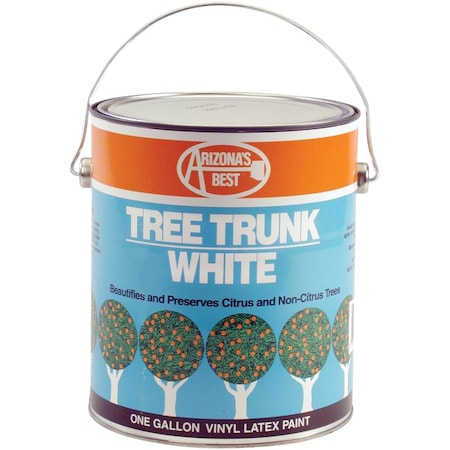 Arizonas Best White Vinyl Latex Paint 1 Gallon Tree Trunk Coating AZP30012