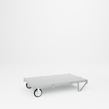 Pucel Semi-Live Platform Truck, 36 in W x 60 in D x 12 in H, Gray SLPT-3660