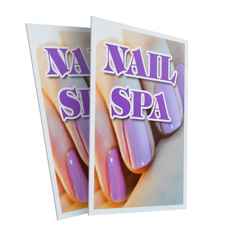 Signmission Nail Spa, Plastic Signs Only 24 Inch x 36 Inch, Corrugated Plastic, 2PK CSB-2436-2PACK-Nail Spa