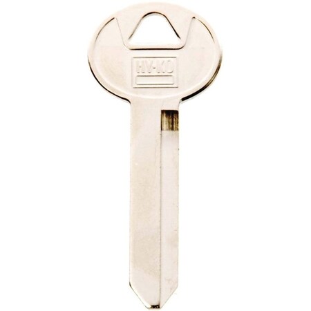 Hy-Ko Key Blank, Brass, Nickel, For: Ford Vehicle Locks 11010H50