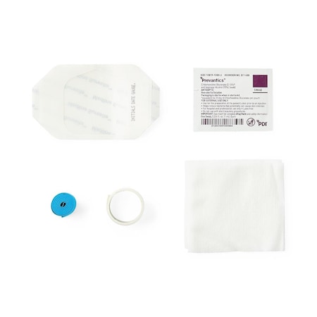 Medline 6-Piece IV Start Kit with 1 Prevantics Swab, 2in x 3in Dressing, 100PK DYND74271