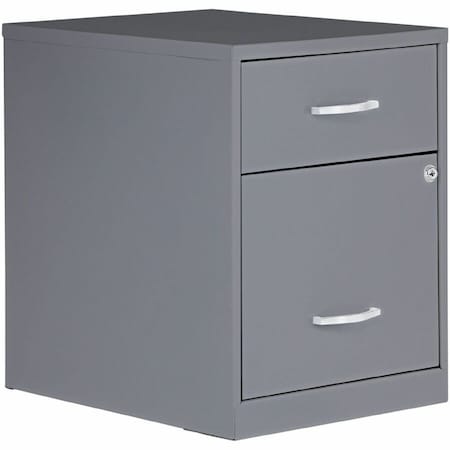 Nusparc File Cabinet - 14.2in Width x 18in Depth x 19in Height - 2 x Drawer(s) for File, Box - Letter - 25850