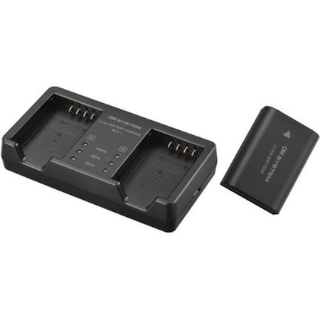 Om Digital Solutions Olympus OM SYSTEM Lithium Ion Battery with Charger Kit V6560050U000