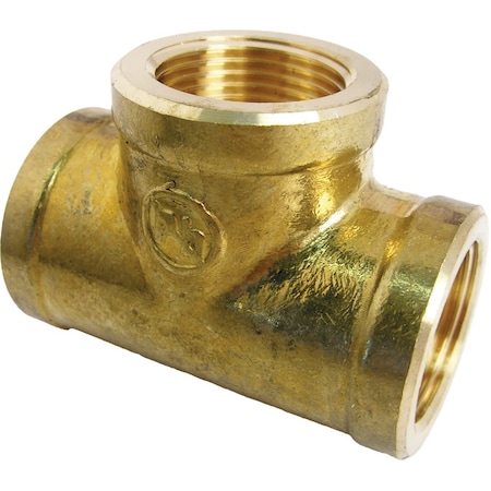 Westlake Pipe & Fittings 3/4'' FPT Yellow Brass Tee 17-9111