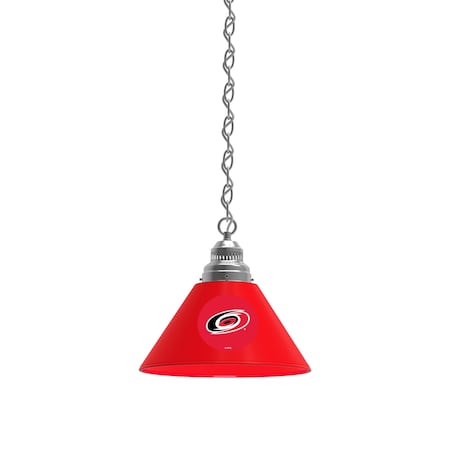 Holland Bar Stool Co Carolina Hurricanes Pendant Light, Chrome Fixture BL1CHCarHur