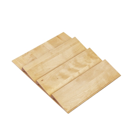 Rev-A-Shelf Drawer Insert, Maple Wood, Natural Maple, 16 in W, 1.55 in H, 19.75 in D 4SDI-18