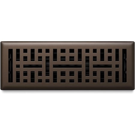Sierra Grates 2 in. H X 12 in. W Powder Coat Steel, Metallic Bronze Floor Register MTR212-BRZ