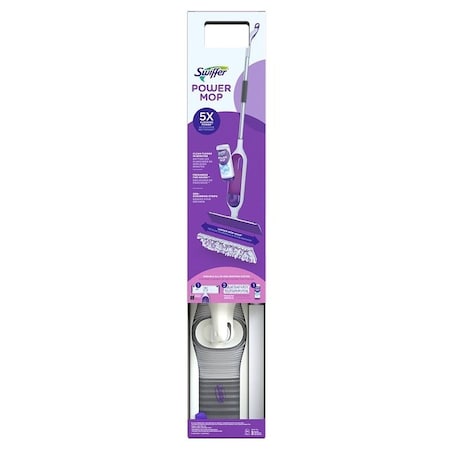 Approved Vendor S.C. Johnson & Son Swiffer PowerMop Multi-Surface Kit for Floor Cleaning, 9.7 oz Bottle, Pleasant, Clear 72417