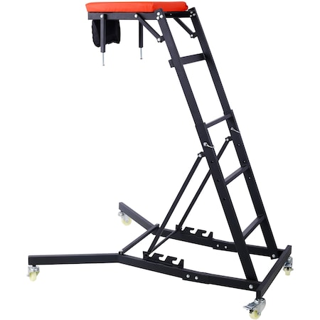 Wrightmaster Adjustable Automotive Creeper 42.5in-66in with 330LBS Capacity, Swivel Casters, Padded Deck ZR-P152333