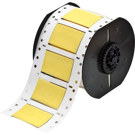 Brady B33 Series Low Smoke Zero Halogen PermaSleeve Heat Shrink Tubing, 0.75 in. Dia x 2 in. W, Yellow B33D-750-2-7641Y